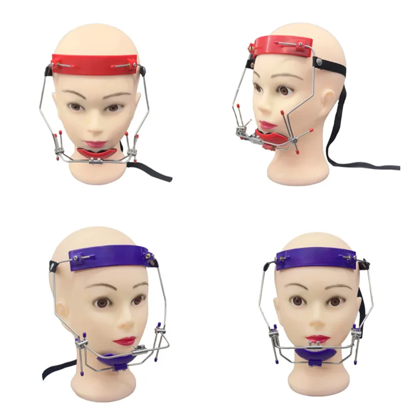 1 Pcs Adjustable Orthodontics Forward Pull Headgear Facemask SS Metal Extra-oral Orthodontic Retractor Medical Treatment Tools