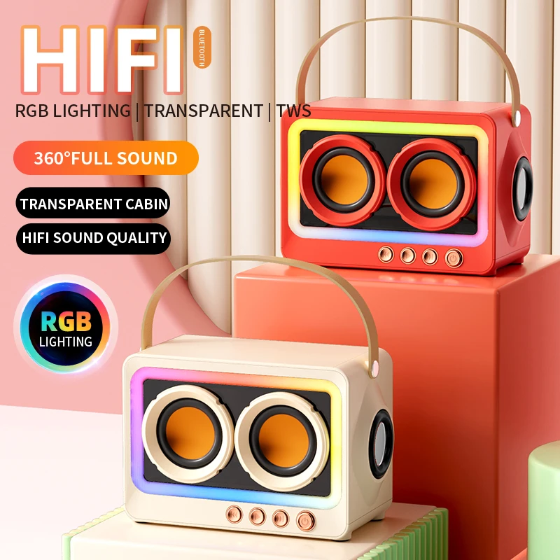 مكبر صوت لاسلكي محمول بلوتوث ، صندوق صوت HiFi ، صوت صغير Bocina MP3 للموسيقى ، حاجز العمود ، Coluna TWS ، محمول