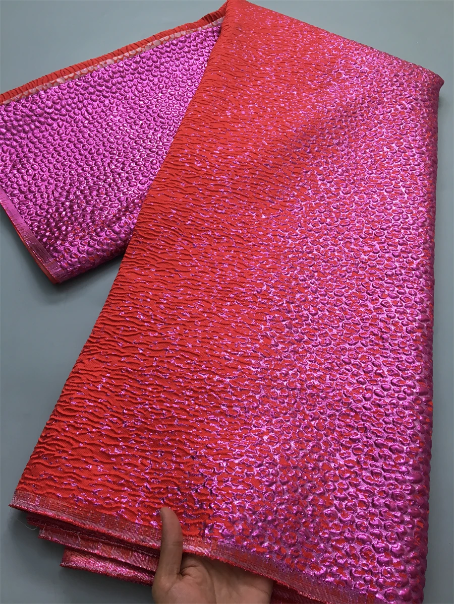 Latest Jacquard African Lace Fabric Brocade Nigerian Lace Fabric High Quality Luxury for Women Party Dresses Sewing,5Yards 4152