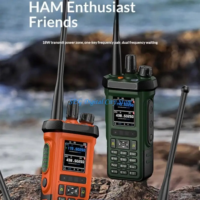 U75B Anti Interferences Walkies Talkies High Sensitivity Microphones Quickly Response Button Outdoor Two Way Radio