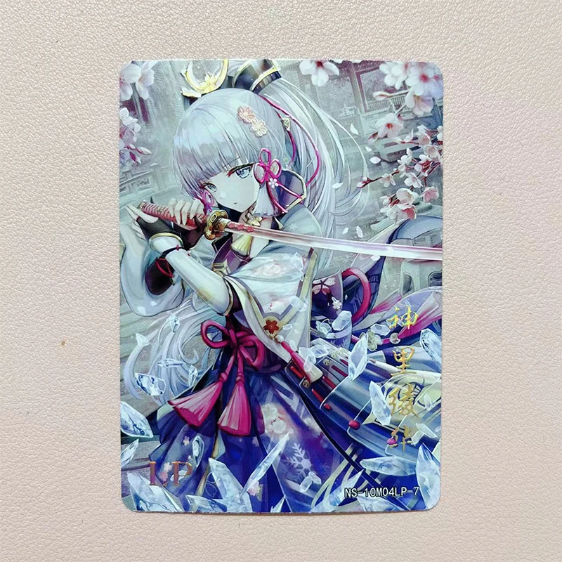 Anime bogini historia Metal Trifold Lp Flash Card Rem Kitagawa Marin Keqing kolekcja zabawka pasjans świąteczny prezent urodzinowy