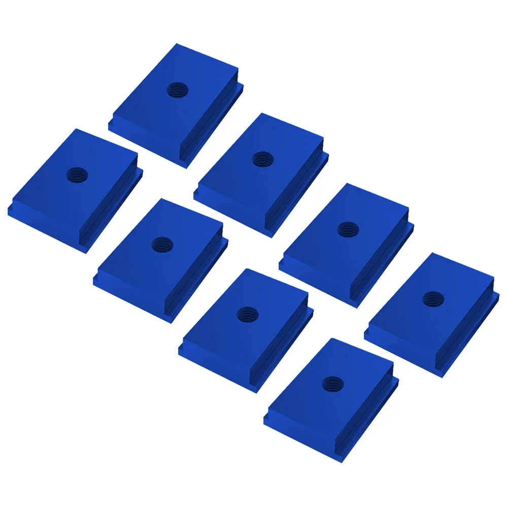 8pcs T-Track Slider อลูมิเนียม T Slot NUT สําหรับ M6 เกลียวเครื่องมืองานไม้เครื่องมือ Multi-เครื่องมืออุปกรณ์เสริม