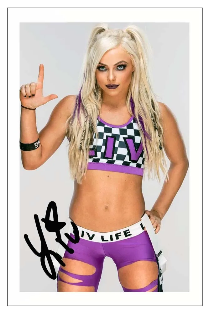 LIV MORGAN Signed Autograph PHOTO Fan Gift Signature Print Posters Wall Art Rome Decoration