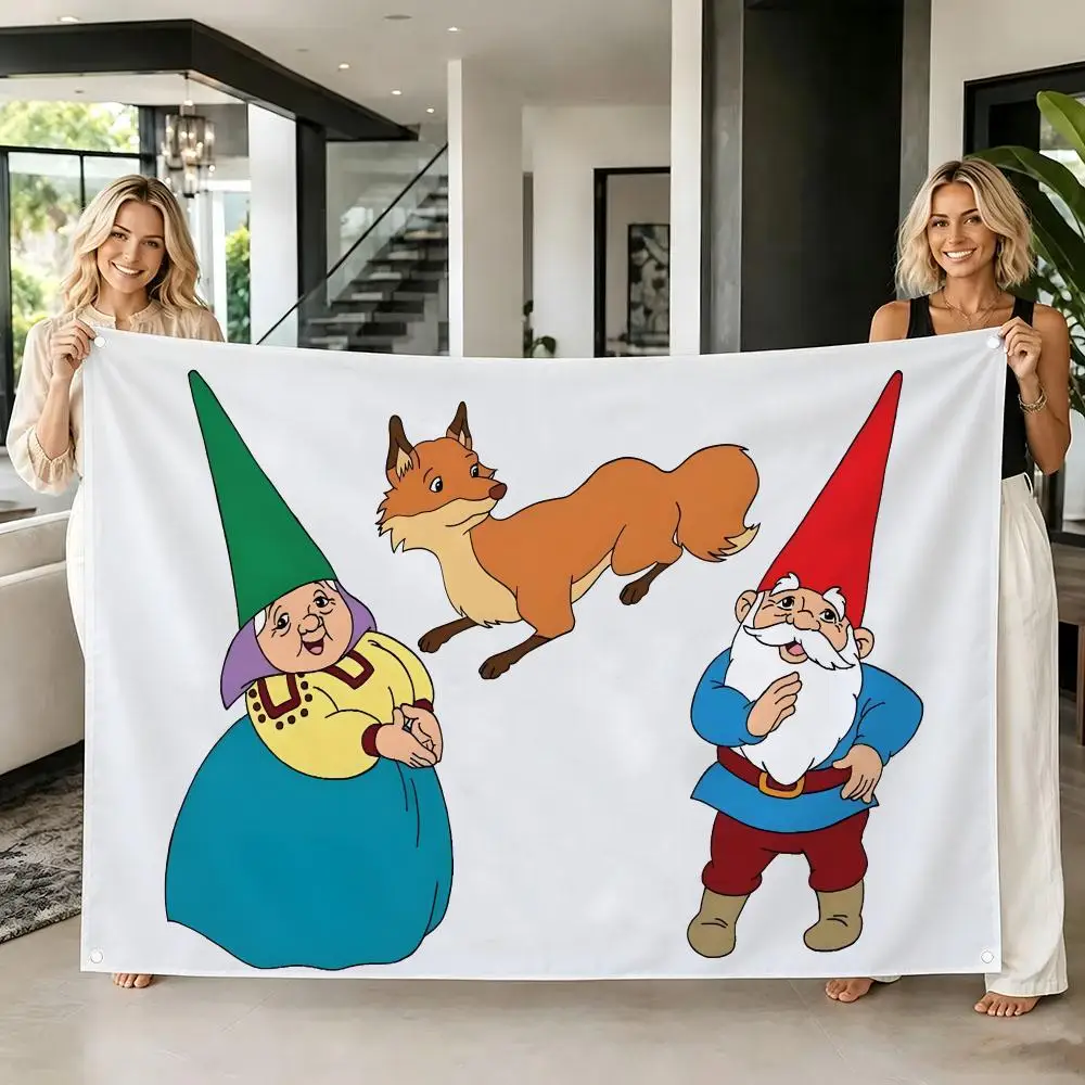 Kids Cartoon D-David Flags Tapestry Creative Pattern Photo Living Room Wall Art Party Outdoor Decor