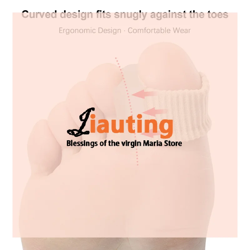 Hot Sale.1Pcs Toe Separator Insoles Ring Separation Hallux Valgus Correction Pads Foot Care Foot Toe Hallux Valgus Correct