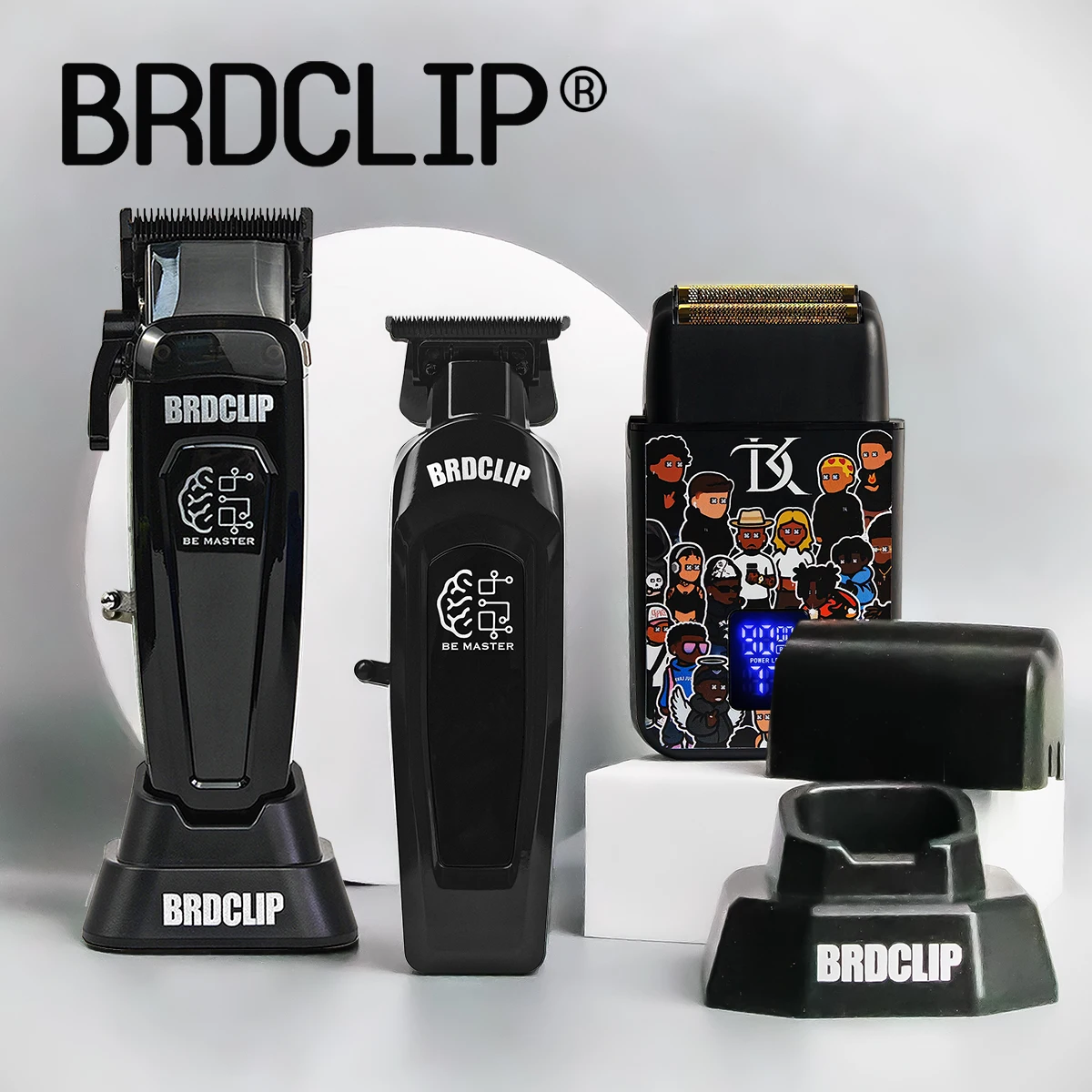 

Профессиональное зарядное устройство для стрижки волос BRDclipper, 7500 об/мин, машинка для стрижки волос, лезвие DLC, триммер 8000 об/мин, бритва 9000PM