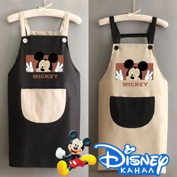 Disney Mickey Mouse Apron Kitchen Waist Summer Waterproof Anti-fouling Men Women Fashion Coffee Overalls Apron Baking Clothes