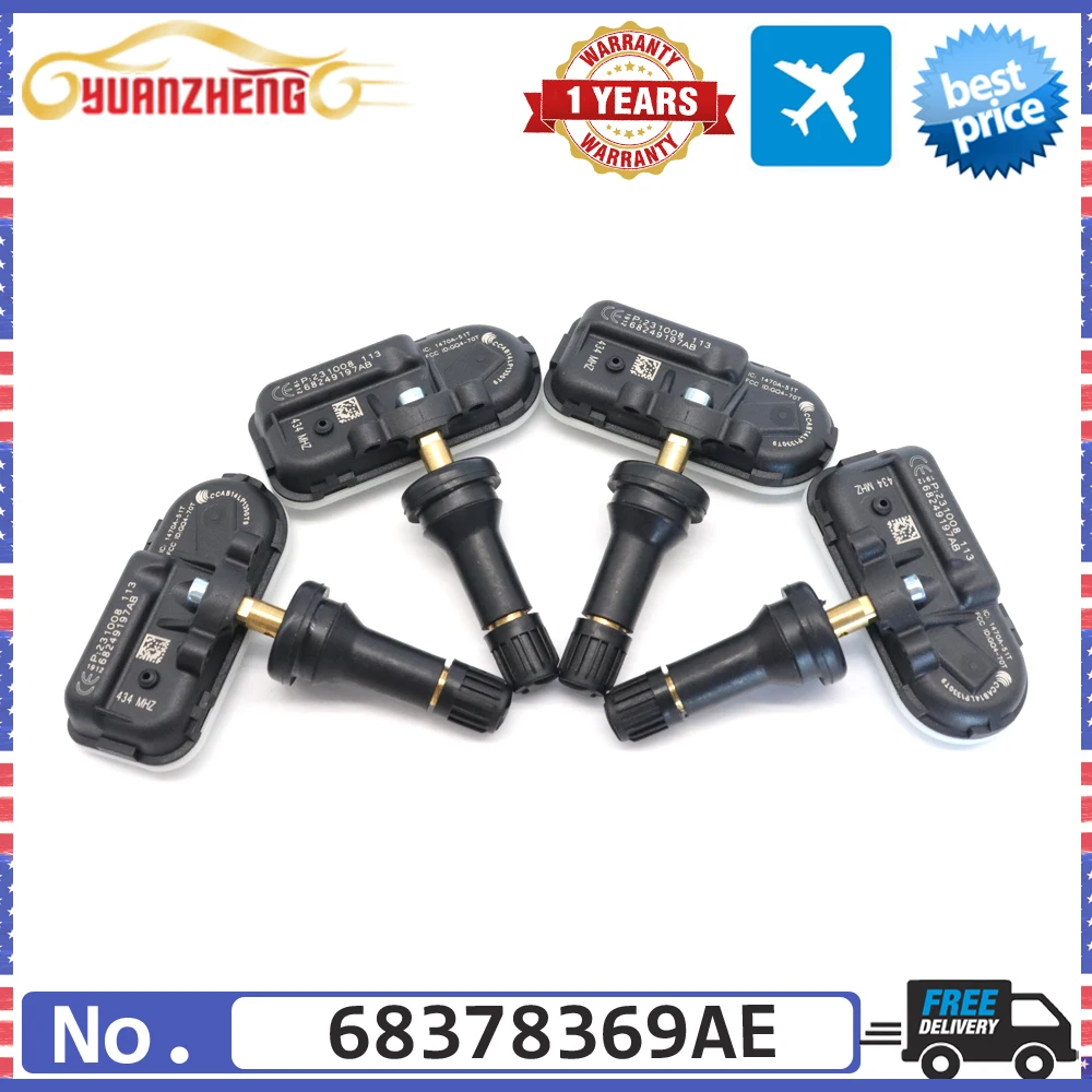 

Автомобильный датчик контроля давления в шинах TPMS 68249197 AB для Jeep Cherokee Ram 1500 2500 3500 2014-2021 гг. 68239720 АА 68378369 AE