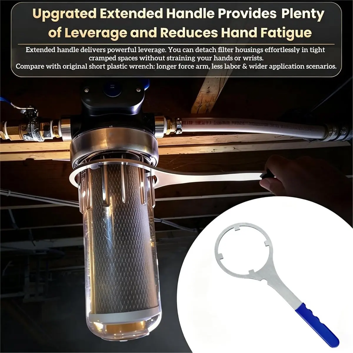 SPBW-1 Metal Water Filter Wrench for 4.8