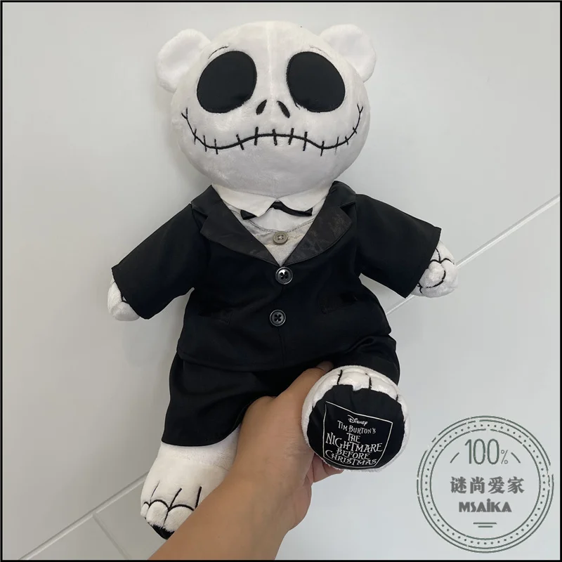 

Disney Cute The Nightmare Before Christmas Jack Skelli Baymax, плюшевая кукла, мягкие куклы, плюшевые игрушки из фильма, большая белая детская подарочная игрушка