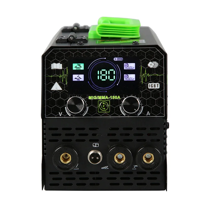 120A Gasless Secondary Welding Machine European Standard 220V MIG/MMA/TIG Multi-Process Welder for Professional Use