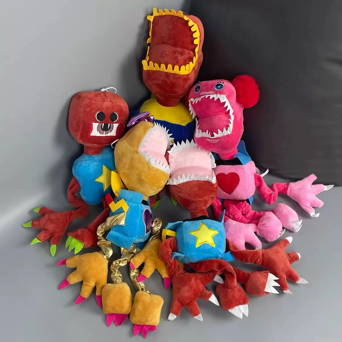 Cartoon Boxy Boo Toy Scary POPPY PLAYTIME Game Peripheral Dolls Red Robot Filled Plush Dolls Holiday Gift Collection Dolls