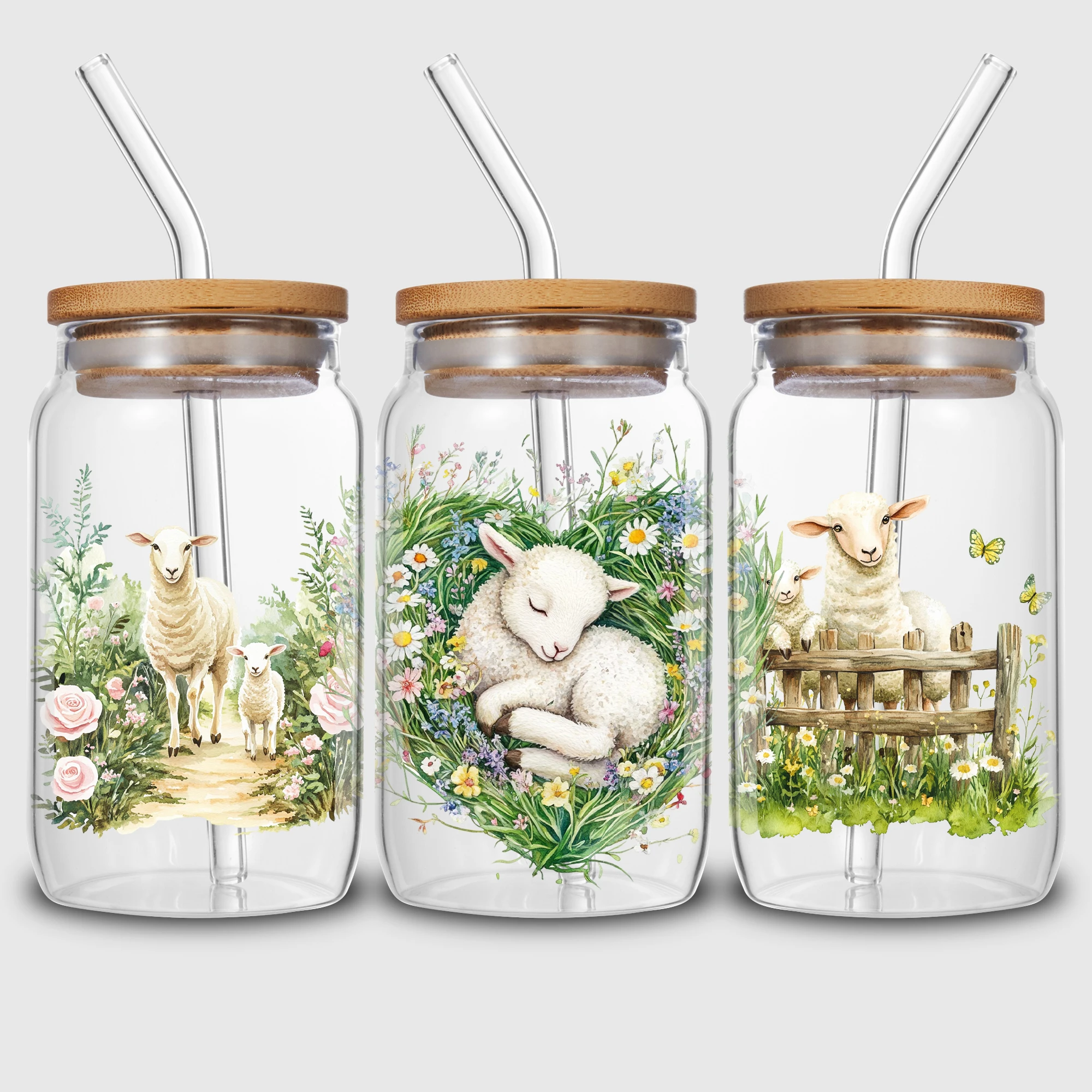 5 Sheep DTF Cup Stickers, Glas - Rdta Tank Glass review and price