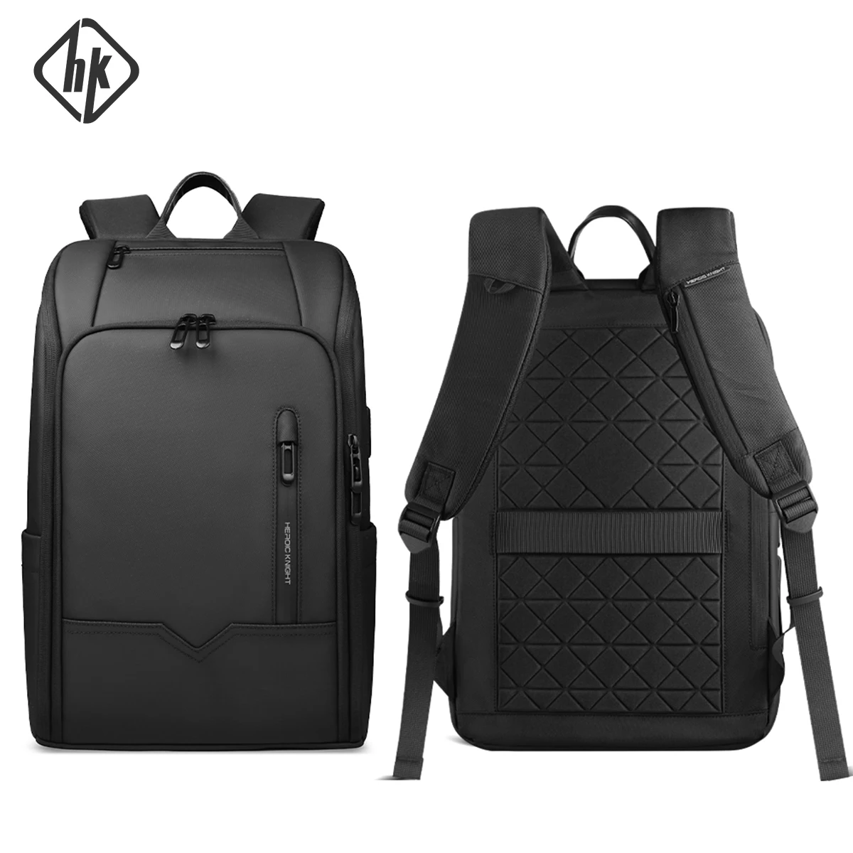 HK New Design Travel Backpacks Men Large Capacity 15.6 inch Laptop Backpack With USB Port Waterproof Outdoor Bag for Male Trip