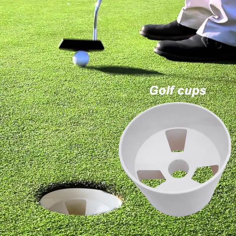 Taza de agujero de Putting para práctica de Golf en patio, herramientas de Putting de Golf en todas las direcciones, tazas de agujero de Golf para patio trasero