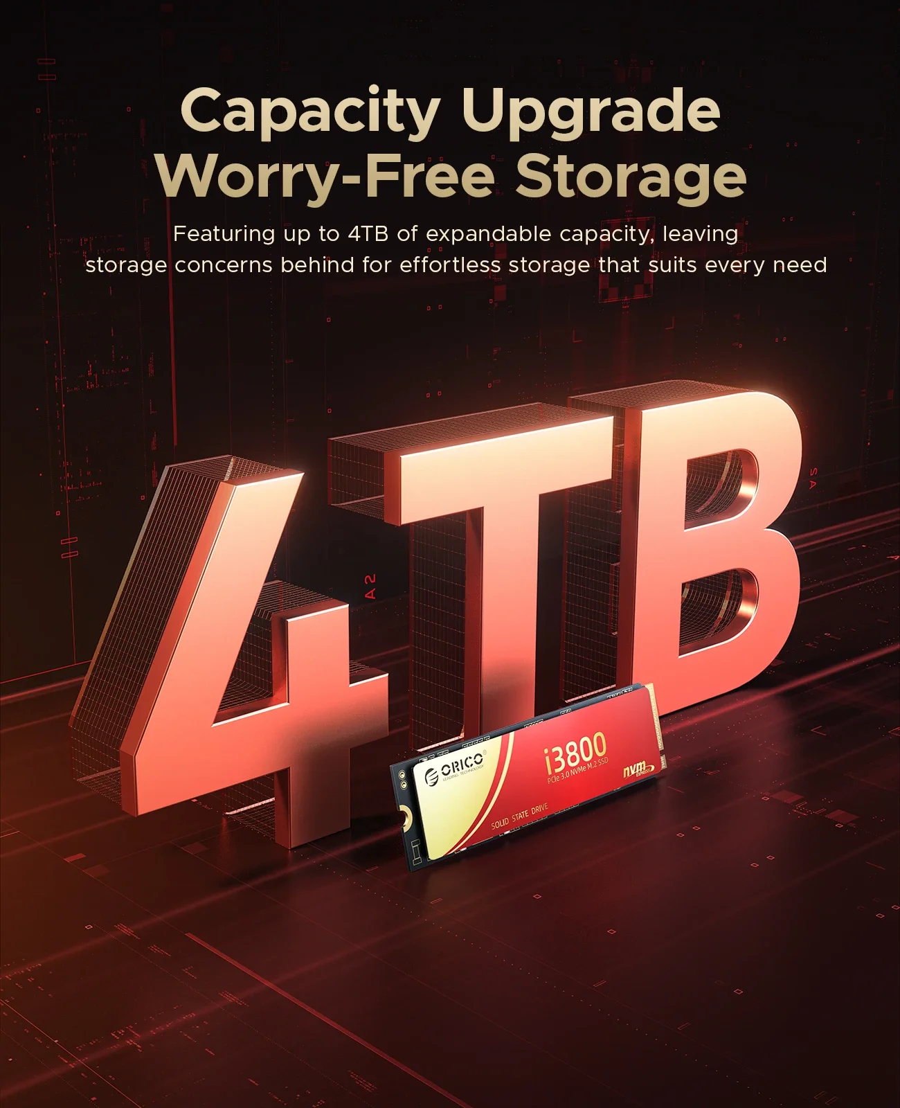 ORICO NVMe SSD 1 تيرا بايت 2 تيرا بايت PCIe 3.0 3600 برميل/الثانية M.2 NVMe 2280 SSD ملحقات تخزين القرص الصلب للحالة الصلبة لأجهزة الكمبيوتر المحمول وأجهزة الكمبيوتر المكتبية