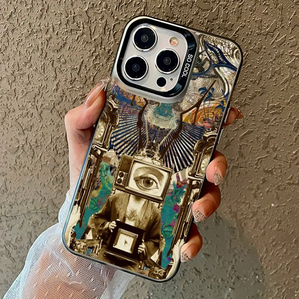 Classic Tool Band Lateralus Phone Case For iPhone17,16,15,14,13,12,11 Pro Max Blcak Matte Shockproof Cover