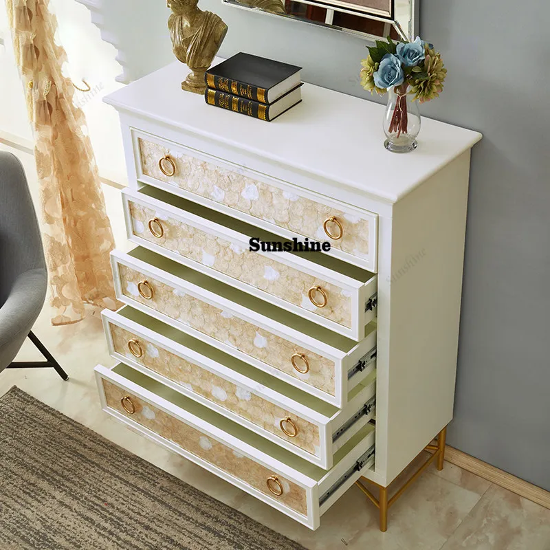 Furniture chest of drawers Nordic light luxury entrance, bedroom, model room bucket kitchen corner storage