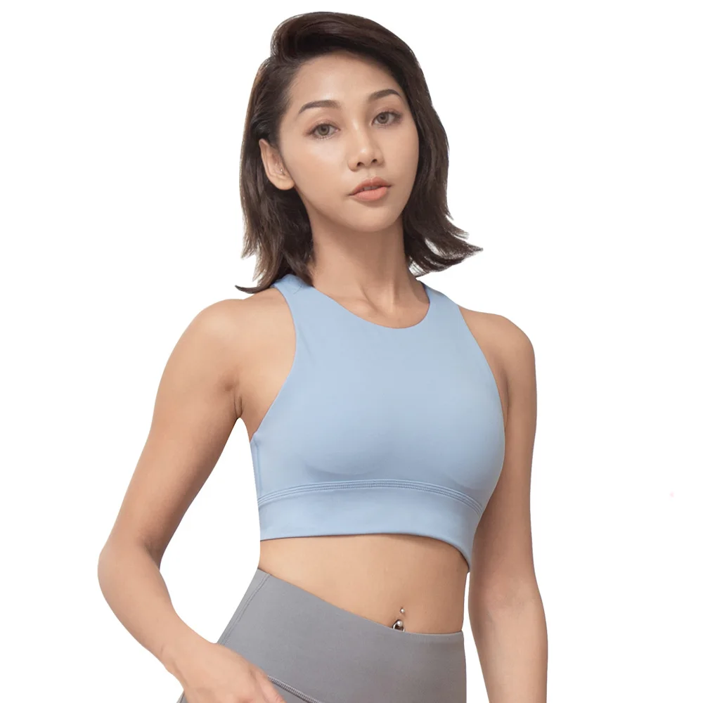 Rosielars 2023 Women Clothing Yoga Sport Bra Yoga Corset Tops Solid Gym T-shirt Jogging Tank Running Shirts Chest Pad Crop Top