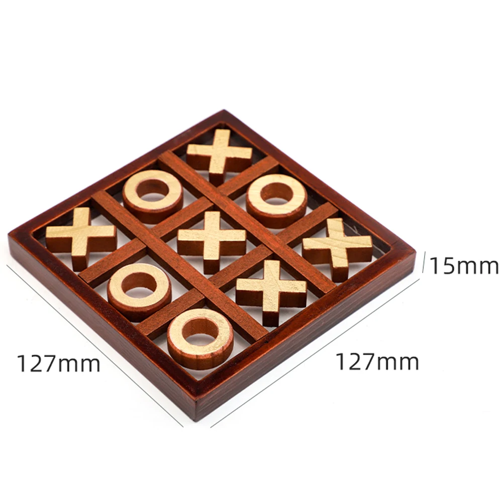 Kids Tic-Tac-Toe Board Games Parent-Child Interactive OX Chess Educational Toys for Family Gathering Party Game