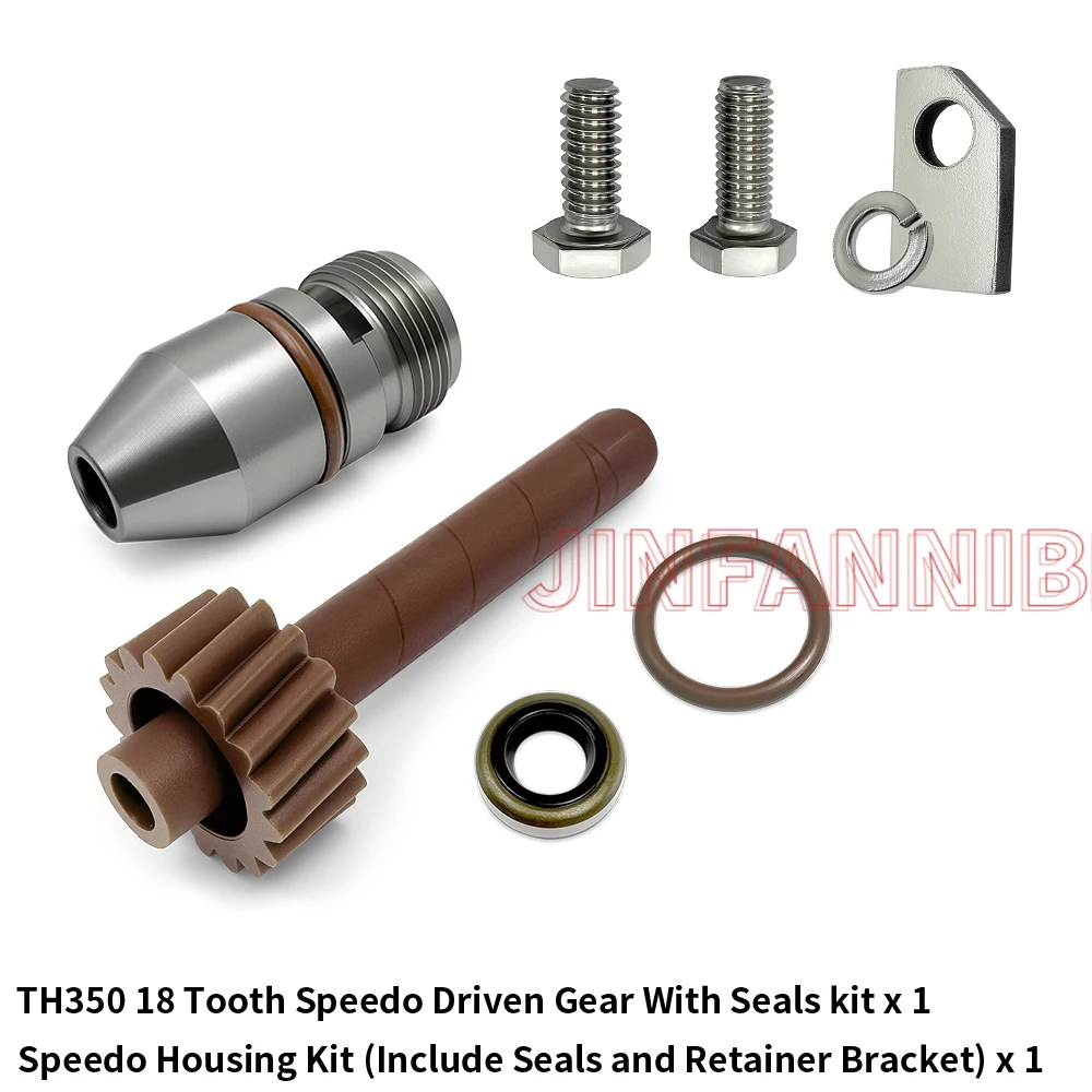 

For GM TH350 Turbo 350 18 Tooth Speedometer Driven Gear with Speedo Housing Kit