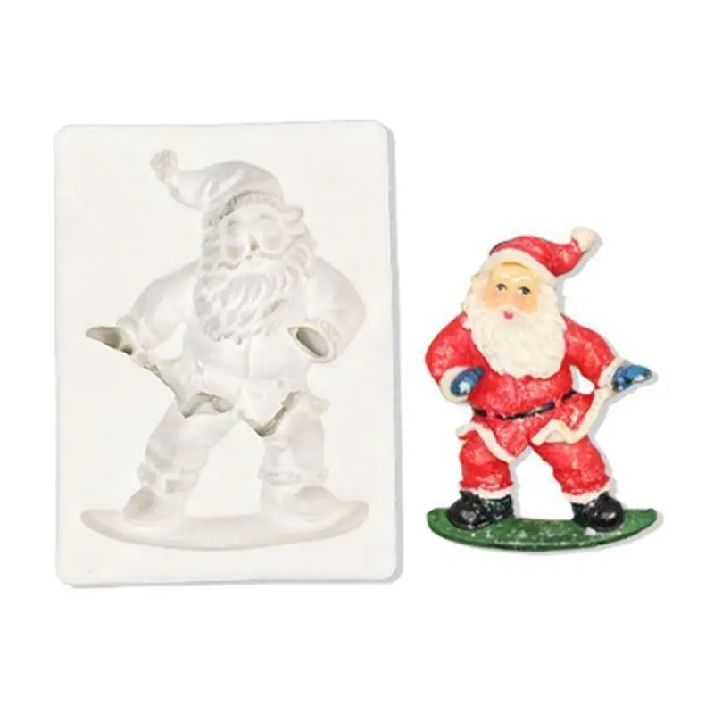 G6KF لطيف للإبداع هدايا الكريسماس شكل ثلاثية الأبعاد سيليكون قالب الكعكة أدوات كعكة فندان لكب كيك فندان الكعك الحلوى