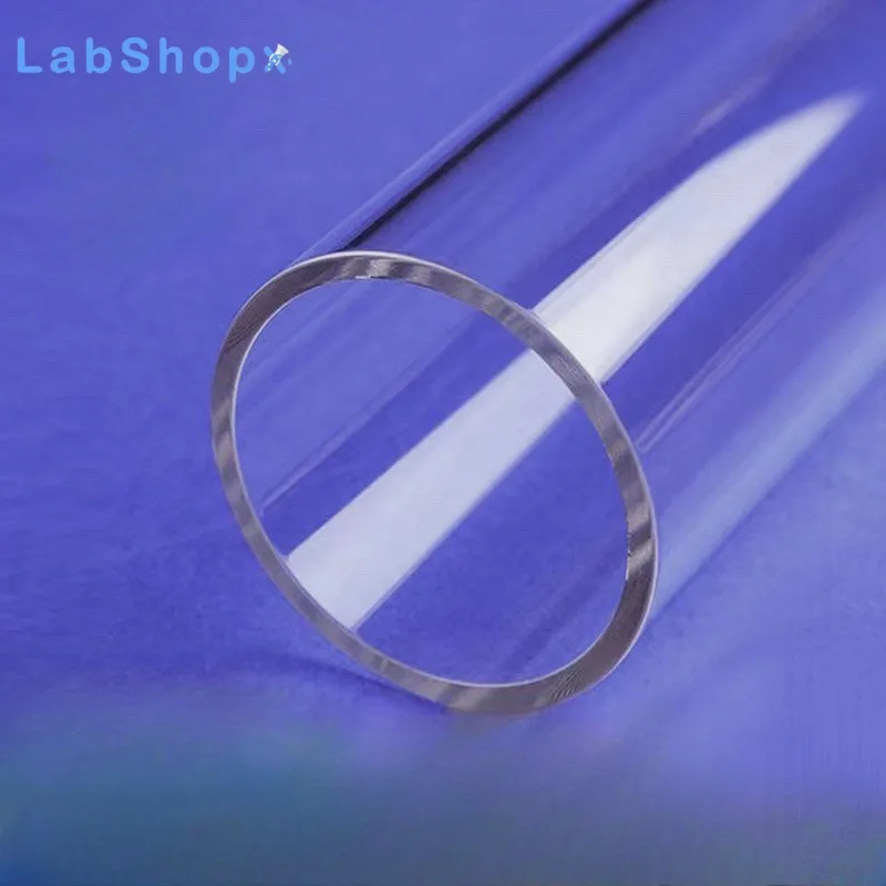 High Purity 99.99% Quartz Tube Fused Quartz Glass Tube Heat Resistant for Laboratory