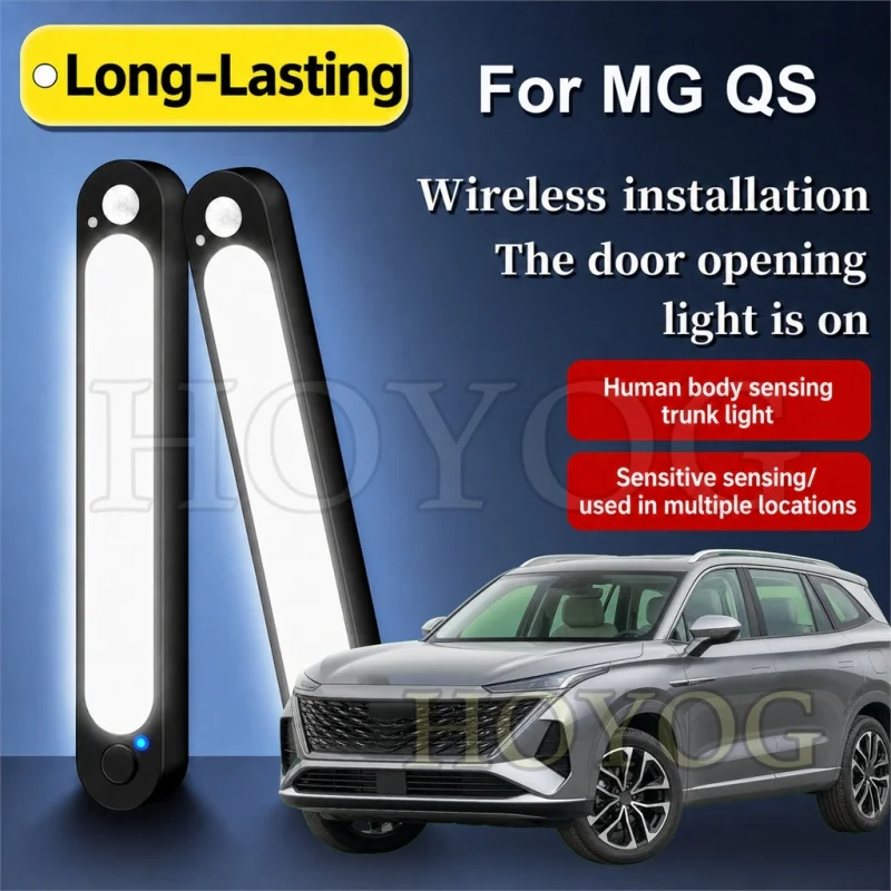 For MG QS 2025-2026 Car Boot Light LED Lamp Motion Sensor Type C Charging Magnetic Trunk Cargo Light SUV Interior Cabin