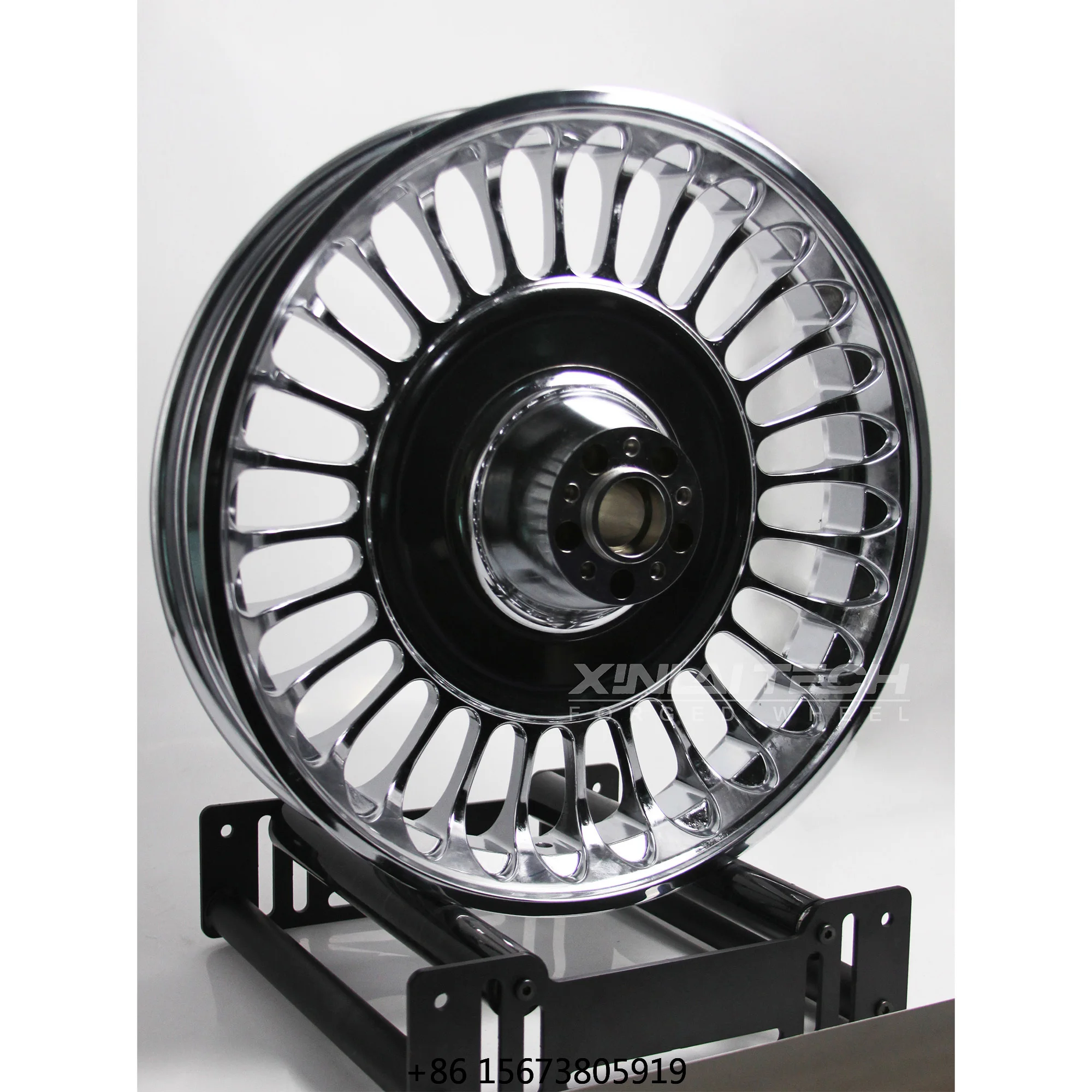 XL Custom Forged Motorcycle Wheels 16 17 18 19 20 21 Inch 6061 T6 Anodized Black  Motorcycles Wheels