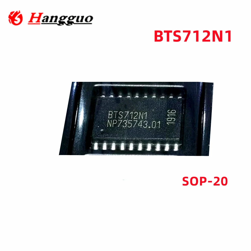 5PCS/Lot Original BTS712 BTS712N1 SOP-20 Automotive computer board power IC Chip