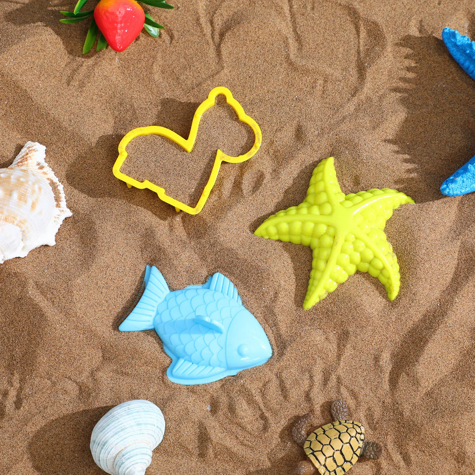27Pcs Molds Set Vibrant Colors Safe Kids Sand Play Kit Summer Beach Castle Animal Shapes Creative Outdoor Indoor