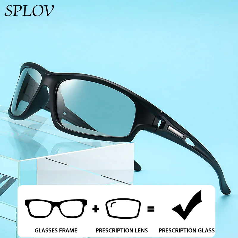 

Новые спортивные солнцезащитные очки SPLOV с диоптриями, профессиональные, на заказ, с поляризационными линзами и защитой от синего света, модные мужские солнцезащитные очки