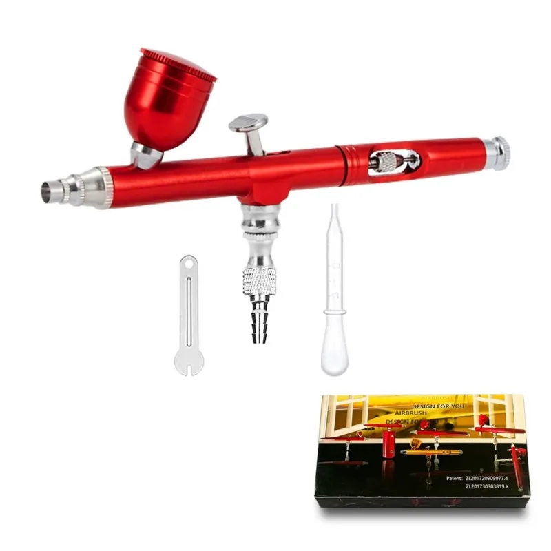 ABLJ Multi-Purpose Airbrush Kit AR-130- For Art, Crafts, Cake Decorating& More Featuring Anodized Aluminum& Copper Components