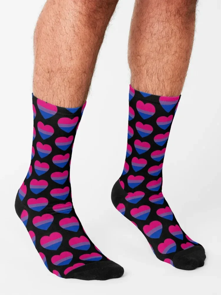 Calcetines de corazón Bisexual para hombres y mujeres, medias de Navidad, regalo divertido