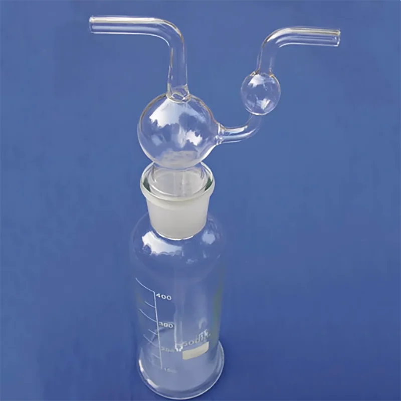 Monteggia washing bottle 250/500/1000ml porous pigeon cell culture bottle straight tube triangular gas washing bottle