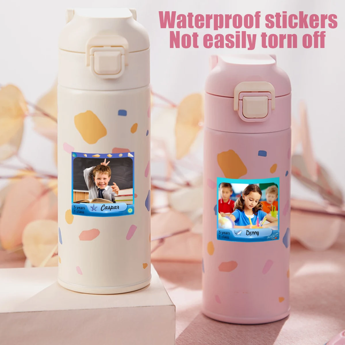 Personalized Label Stickers - Custom Name Stickers for Water Bottles, Cups tags, and Children\'s school Stationery Waterproof ZP1