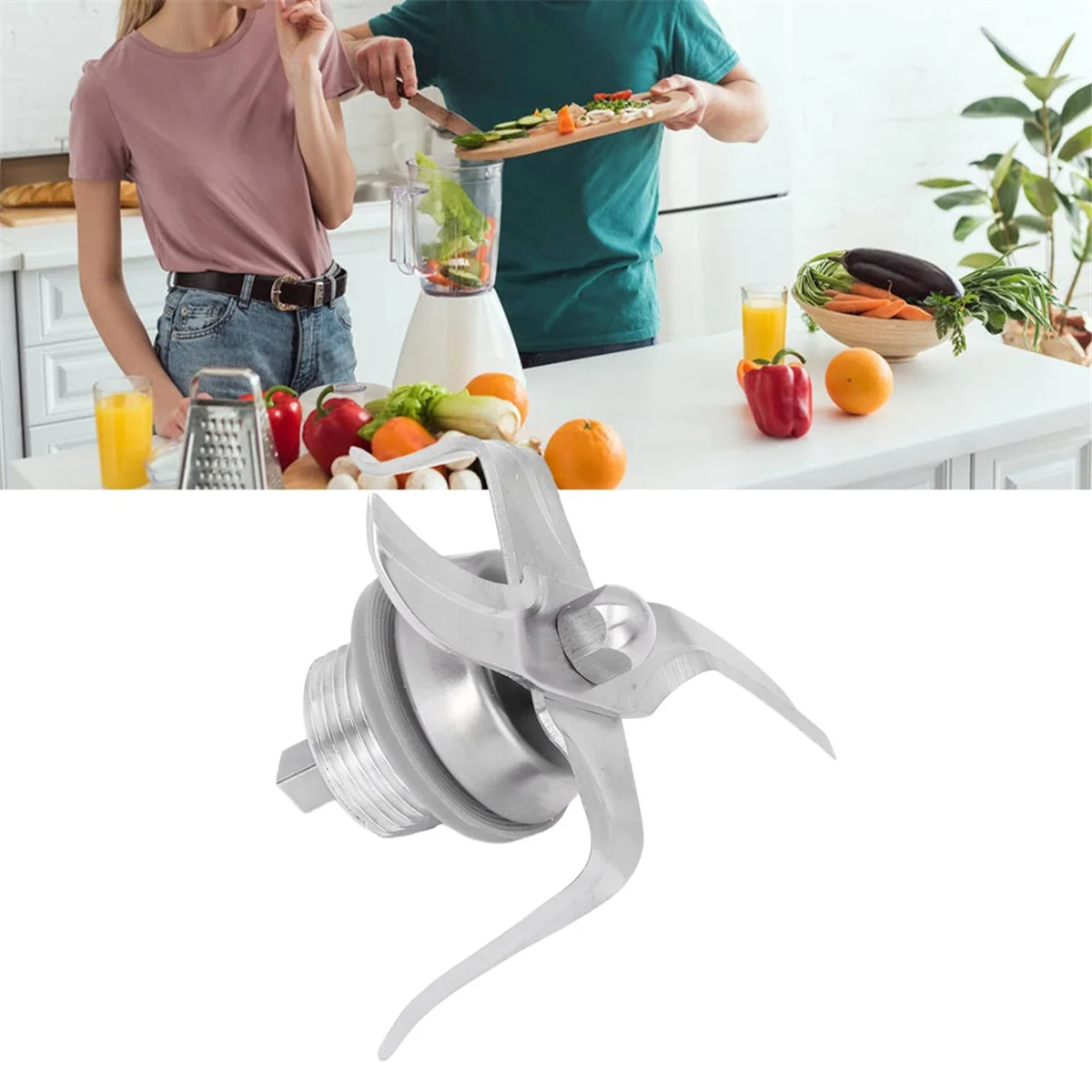 A88X อะไหล่เครื่องปั่น,ใบมีดเครื่องปั่นอาหาร,ใบมีดคั้นน้ําผลไม้สแตนเลสเกรดสําหรับ Thermomix 3300