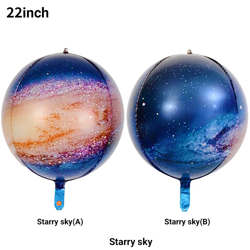 22 Inch 4D Starry Sky Sun Moon Space Eight Major Planets Series Aluminum Film Balloon Decoration Layout Scene Balloons