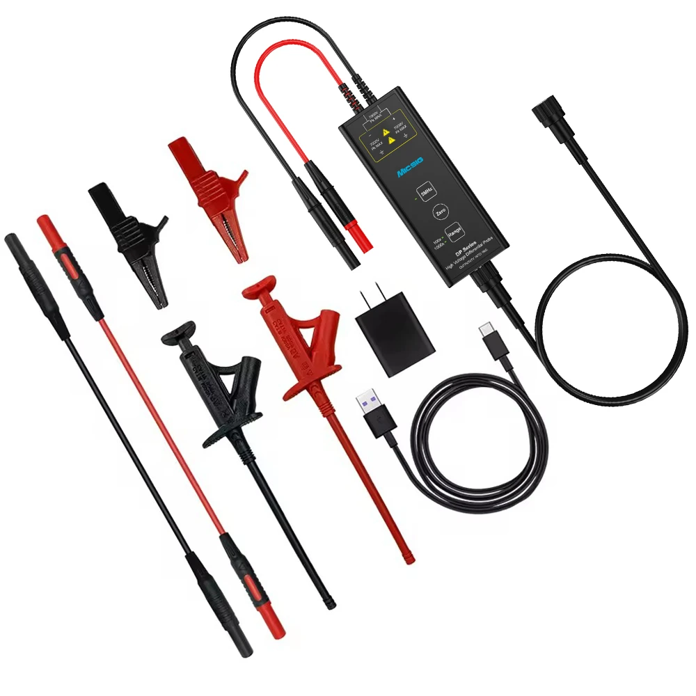 Micsig High Voltage Differential Probe DP Series DP700/1500/3000/DP702/1502/3002 Bandwidth 100/200 MHz