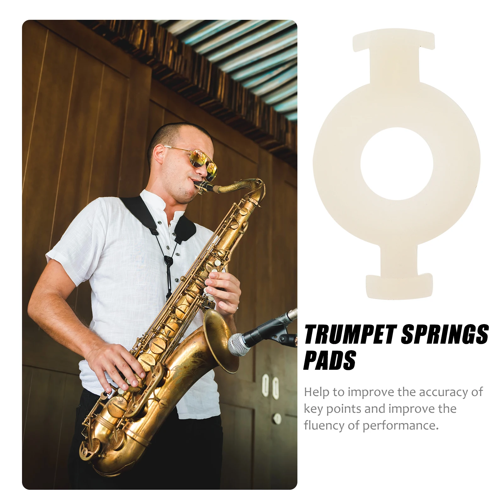 

3 Pcs Trumpet Valve Accessories Springs Pads Plastic Valves Button Replacement Parts Plates