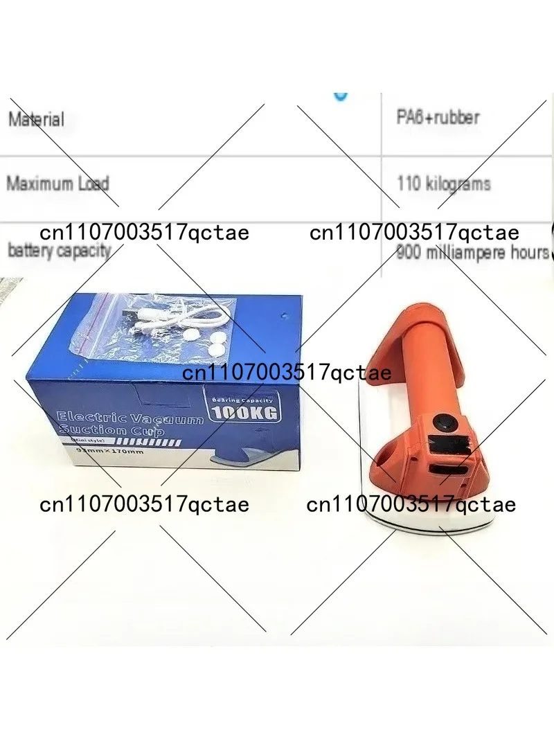 Electric Suction Cup for Tiles, Strong Vacuum Lifter, Tile Fixer, Glass Lifting and Carrying Tool.Automatic Air Pump