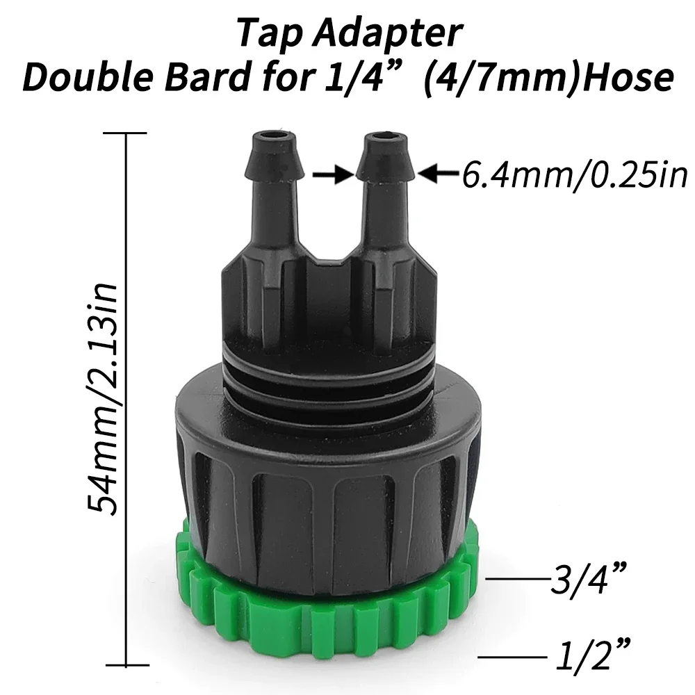 5 قطعة طقم توصيل خرطوم الحديقة البلاستيكية ، يستخدم لتوصيل الحنفيات والخراطيم ، محول الصنبور ، للحنفيات ، ضروري لغسيل السيارات #3