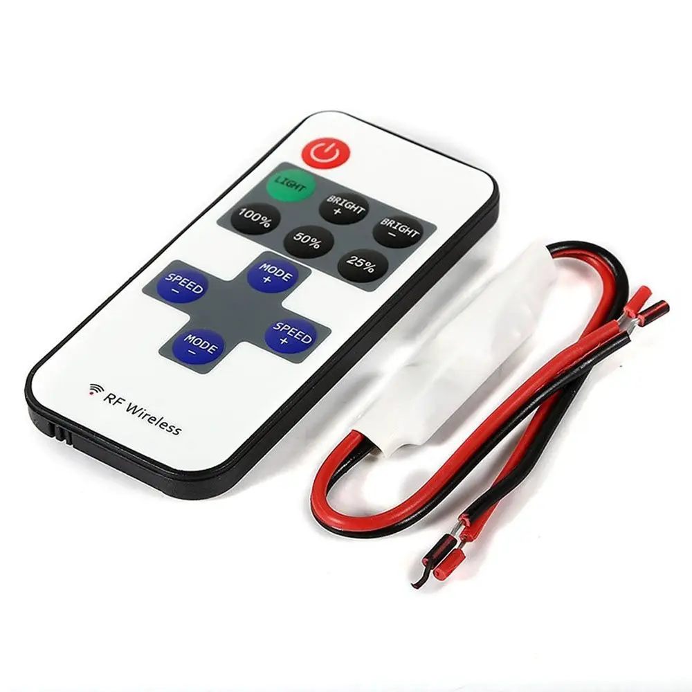 

Sale Mini Wireless for LED Strip Light Switch RF Wireless Remote Switch Controller