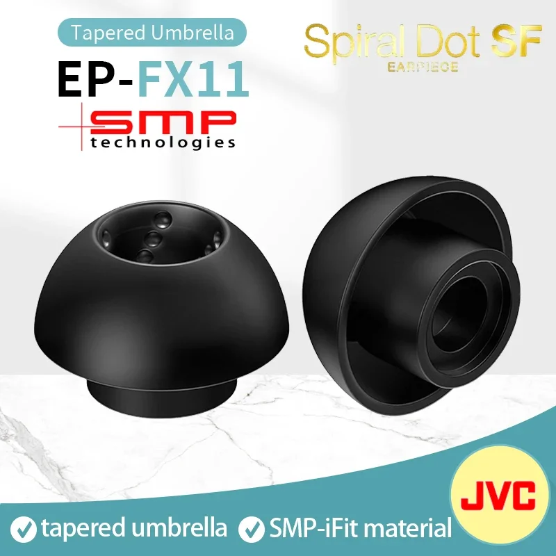 JVC FX11 Pontas de Silicone Espiral para Fones de Ouvido JVC EP FX11, Pontas de Silicone Sennheiser, Capas de Silicone para Fones de Ouvido