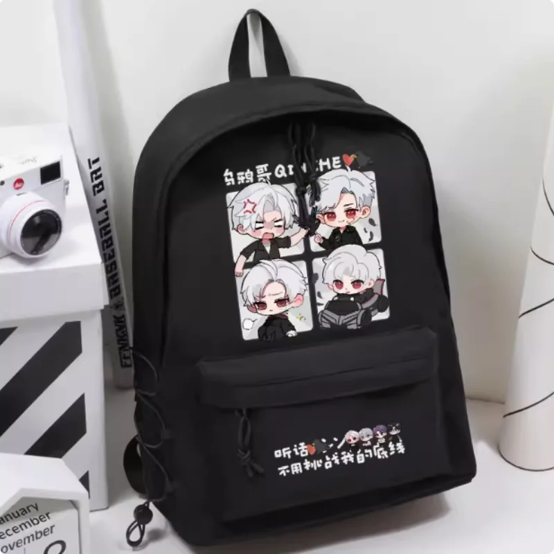 Anime Sylus Love and deepspace White Hair Boy Cartoon Bag Women Man Fashion Leisure Teenagers Student Backpack Handbag B1754