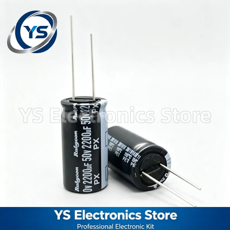 Rubycon PX Series 50V2200UF 16x31.5mm 50PX2200MEFC16X31.5 2200UF50V 50V 2200UF Electrolytic Capacitor Brand New Original 20%