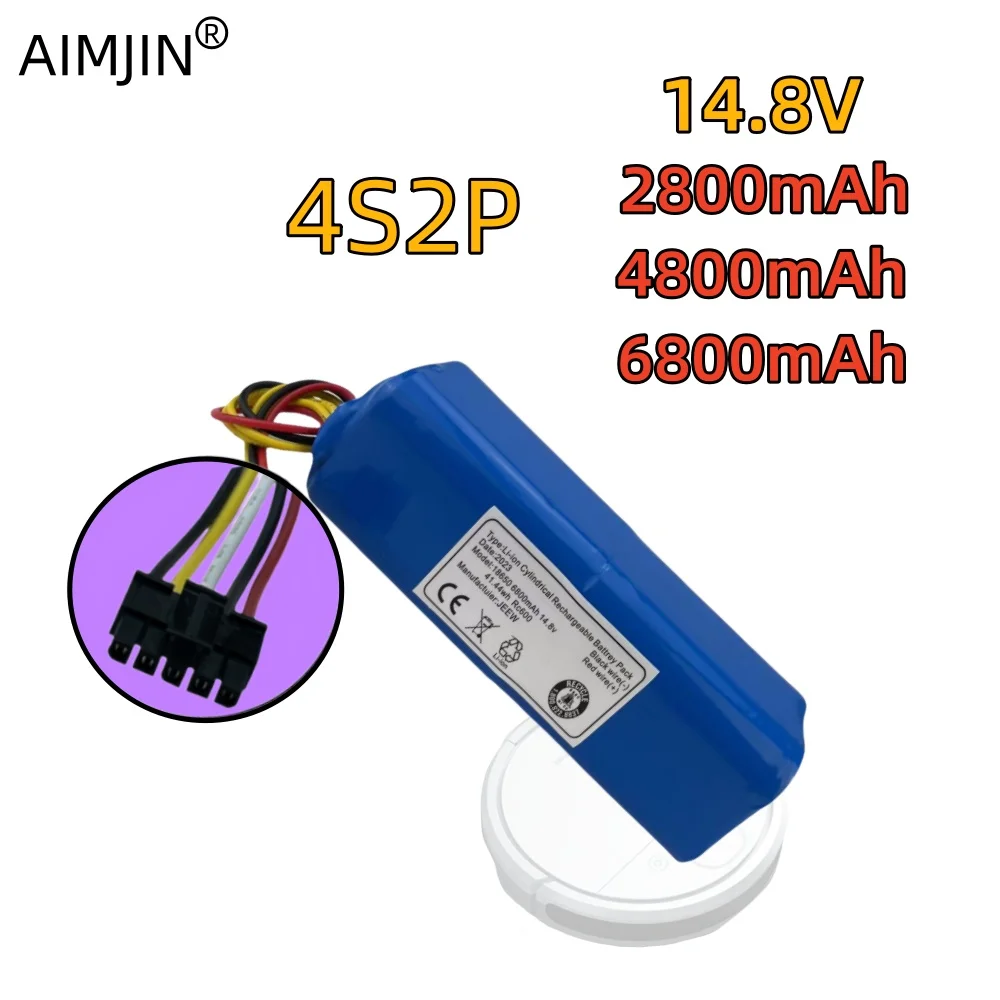 

14.8V 2800/4800/6800mAh for Xiaomi series robot vacuum cleaners, sweepers, rechargeable lithium battery pack