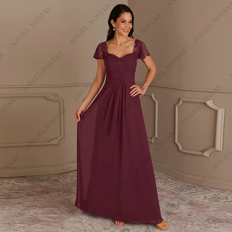 Customized Long Burgundy Mother of the Bride Dresses 2025 Wedding Party Dress vestido madre del novio largo y elegante