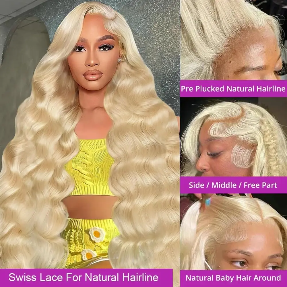 200 الكثافة 613 شقراء شعر مموج شعر مستعار قبل قطعها 13x6 Hd الدانتيل الباروكات الأمامية 32 36 بوصة العسل الملونة 100% خصلات الشعر المستعار الإنسان