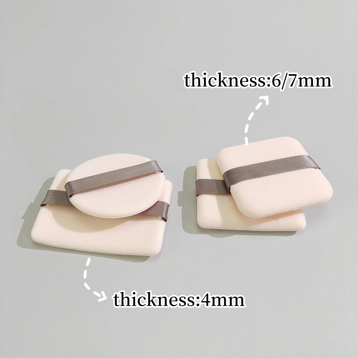 The second generation of delicate rounded square double-sided flocking puffs